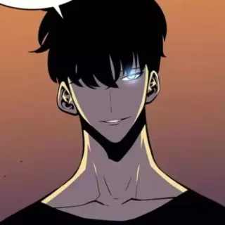 😕 bb026807 Sung Jinwoo Solo Leveling Anime, Personagem, Solo Leveling, Sung Jinwoo, Manhwa telegram sticker