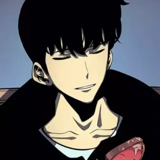 😕 c08d4d80 Sung Jin-Woo Solo Leveling Anime, Mangá, Solo Leveling, Personagem, Sung Jin-Woo telegram sticker