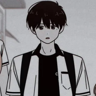 🧃 79b49f21 애니메이션, 십대, 한국 스타일, 그림, 교복, 소년 telegram sticker