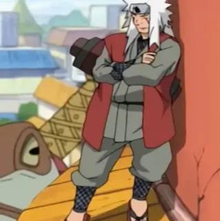 ☁️ 0ded8973 Jiraiya Naruto อนิเมะ, มังงะ, จิไรยะ, นารูโตะ, ตัวละคร, เซียน whatsapp sticker