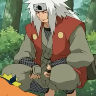 ☁️ 3b8f80d9 Jiraiya Naruto อนิเมะ, มังงะ, จิไรยะ, นารูโตะ, ตัวละคร, เซียน whatsapp sticker