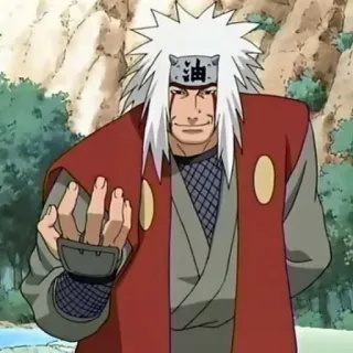 ☁️ 88465adc Jiraiya Naruto 油 อนิเมะ, นารูโตะ, จิไรยะ, ตัวละคร, มังงะ whatsapp sticker