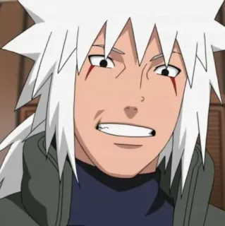 ☁️ 9577ffff Jiraiya Naruto อนิเมะ, นารูโตะ, จิไรยะ, เซียน, มังงะ, การ์ตูน whatsapp sticker