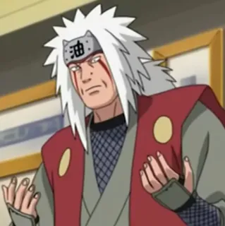 🌫 a33d6660 Jiraiya Naruto 油 จิไรยะ, นารูโตะ, อนิเมะ, มังงะ, นินจา whatsapp sticker