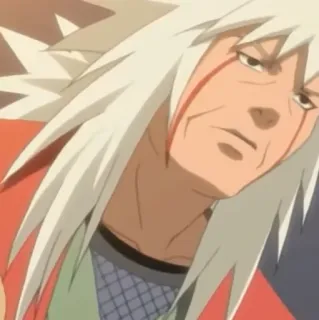 🌪 ed0bae04 Jiraiya Naruto อนิเมะ, นารูโตะ, จิไรยะ, ตัวละคร, เซียน whatsapp sticker