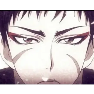 😶 f4f6b1b1 anime, karakter, manga, wajah, mata, potret telegram sticker