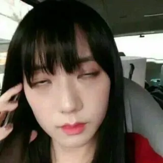 😭 00baf5a6 woman, asian, korean, portrait, girl, person, face telegram sticker