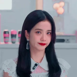 🌷 9b9560cc Jisoo K팝, 가수, 지수, 블랙핑크, 연예인, 여자, 인물사진 telegram sticker