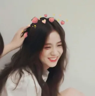 💞 dc79f54e mulher, sorrindo, cabelo, pessoa, feminino, alegre, coração telegram sticker