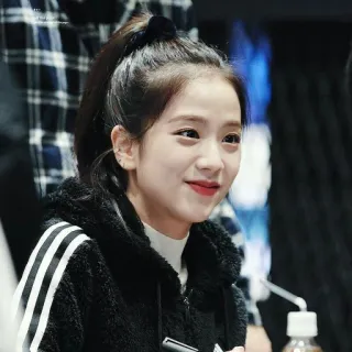 ☁️ 90a93003 Jisoo K-pop, cantor, celebridade, asiática, mulher, retrato telegram sticker