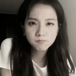 🥀 14343e55 Jisoo Jisoo, Blackpink, K-pop, 歌手, 女性, 表情 telegram sticker