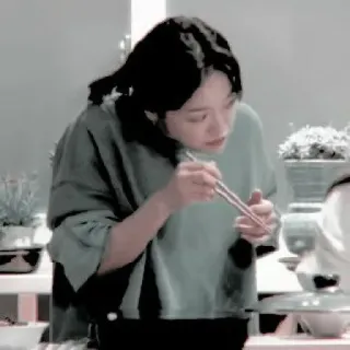 🦋 6aaa6eee osoba, jedzenie, pałeczki, jedzenie, gotowanie telegram sticker