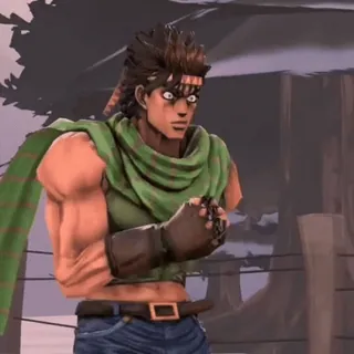 😈 63e974aa Joseph Joestar JoJo's Bizarre Adventure аниме, jojo's bizarre adventure, джозеф джостар, мультфильм, персонаж telegram sticker