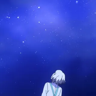 🩸 ce6d998a niebo, gwiazdy, osoba, noc whatsapp sticker