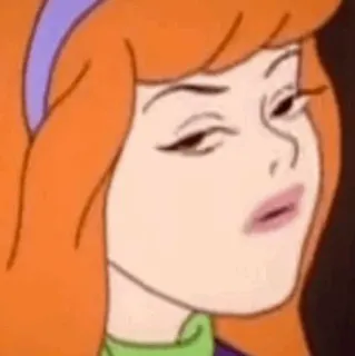 🐶 088faec3 Daphne Blake Scooby Doo мультфильм, Дафна, Скуби-Ду, мистика telegram sticker