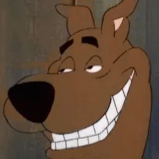 🐶 16e82f4c Scooby-Doo собака, мультик, скуби, анимированный, улыбка telegram sticker