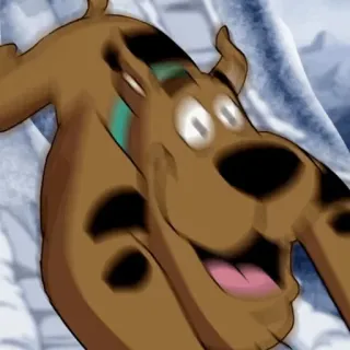 🐶 25e1b130 Scooby Doo мультфильм, собака, скуби, ду, испуганный telegram sticker