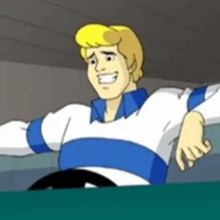 🐶 4a19df2b Fred Jones Scooby-Doo мультфильм, детектив, Скуби-Ду, Фред, фургон telegram sticker