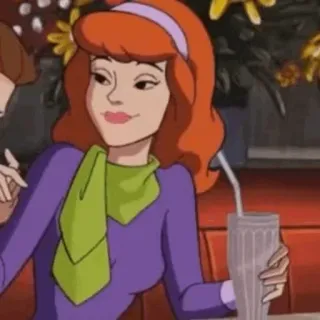 🐶 4ff7adec Daphne Blake Scooby-Doo мультфильм, мистика, Скуби-Ду, Дафна telegram sticker