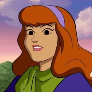 🐶 5571805f Daphne Blake Scooby-Doo мультфильм, мистика, Скуби-Ду, Дафна, рыжие волосы telegram sticker