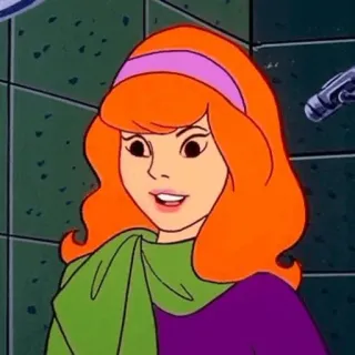 🐶 72a58a73 Daphne Blake Scooby Doo Мультфильм, Тайна, Скуби-Ду, Дафна, Персонаж telegram sticker