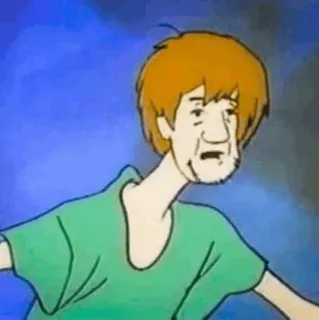🐶 8ba6caea Shaggy Rogers Мультфильм, Шэгги, Скуби-Ду, Персонаж telegram sticker
