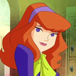 🐶 92c5d324 Daphne Blake Scooby Doo дафна, скуби ду, мультфильм, тайна, фред telegram sticker