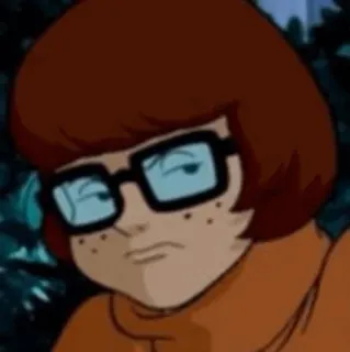 🐶 b622579f Velma Dinkley Scooby-Doo велма, очки, мультфильм, скуби, тайна telegram sticker