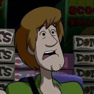 🐶 de7d4a8b Shaggy Rogers Scooby Doo Мультфильм, Скуби Ду, Шэгги, Собака, Тайна telegram sticker
