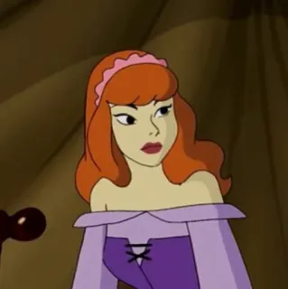 🐶 ee065f88 Daphne Blake Scooby-Doo Мультфильм, Тайна, Дафна, Скуби-Ду, Рыжая telegram sticker