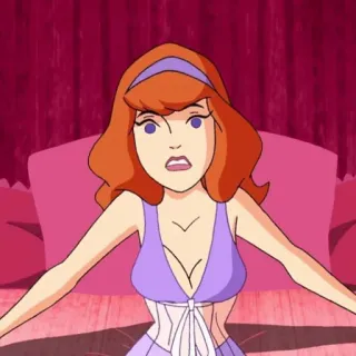 🐶 f54d4486 Daphne Blake Scooby-Doo Мультфильм, Мистика, Скуби-Ду, Дафна, Рыжая telegram sticker