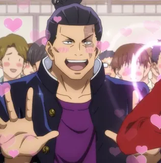 ➿ 120dd808 anime, hearts, blush, cartoon, smiling telegram sticker