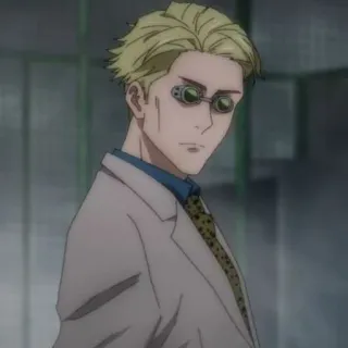 ➿ 1f90e820 Kento Nanami Jujutsu Kaisen anime, Kento Nanami, Jujutsu Kaisen, glasses, character telegram sticker