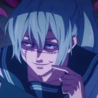 ➿ 2f30433b Mahito Jujutsu Kaisen anime, jujutsu kaisen, mahito, cursed spirit, villain telegram sticker