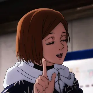 ➿ 43b440fe Nobara Kugisaki Jujutsu Kaisen anime, nobara kugisaki, jujutsu kaisen, woman, character telegram sticker