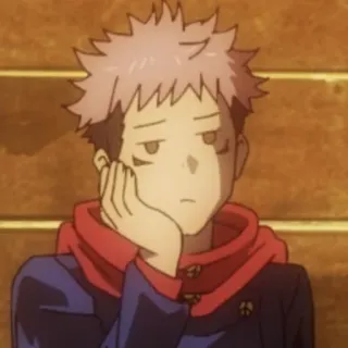 ➿ 5ecd1132 Yuji Itadori Jujutsu Kaisen anime, manga, character, Yuji Itadori, Jujutsu Kaisen telegram sticker
