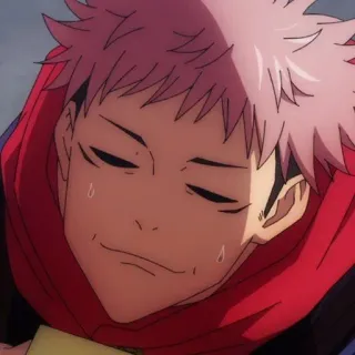 ➿ 6fd5e1bd Yuji Itadori Jujutsu Kaisen anime, jujutsu kaisen, yuji itadori, character telegram sticker