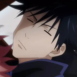 ➿ bcfb2d02 Megumi Fushiguro Jujutsu Kaisen anime, manga, Megumi Fushiguro, Jujutsu Kaisen, character, sleep telegram sticker