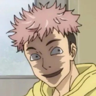 ➿ dd18aab6 Yuji Itadori Jujutsu Kaisen anime, jujutsu kaisen, yuji itadori, funny, manga telegram sticker