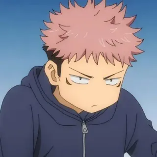 ➿ f096dcdf Yuji Itadori Jujutsu Kaisen anime, Yuji Itadori, Jujutsu Kaisen, character, cartoon telegram sticker