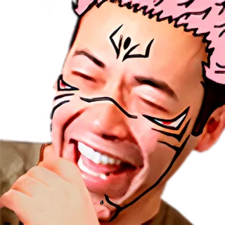 🤣 6ffaad20 Sukuna Jujutsu Kaisen Anime, Sukuna, Jujutsu Kaisen, Espíritu maldito, Riendo whatsapp sticker