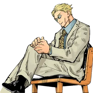 🤔 bb5a7df6 Kento Nanami Jujutsu Kaisen Anime, Gafas, Traje, Nanami, Kento whatsapp sticker