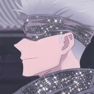 ✨ 0d262e95 Gojo Satoru Jujutsu Kaisen 动漫, 五条悟, 咒术回战, 眼罩, 闪耀, 角色 whatsapp sticker