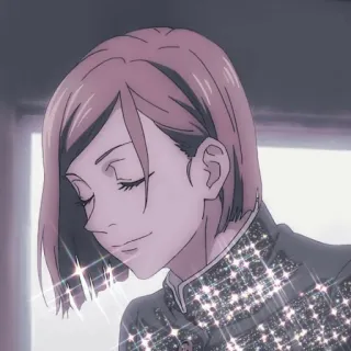 ✨ 542b5b0a Nobara Kugisaki Jujutsu Kaisen 动漫, 漫画, 钉崎野蔷薇, 咒术回战, 角色, 女性, 闪耀 whatsapp sticker