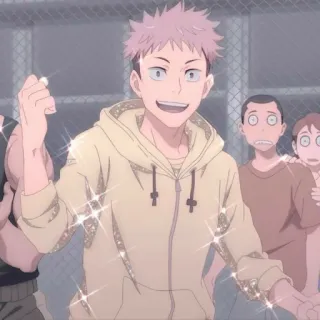 ✨ b379ba60 Yuji Itadori Jujutsu Kaisen 动漫, 咒术回战, 虎杖悠仁, 漫画, 卡通 whatsapp sticker