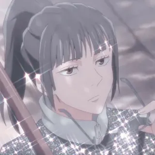 ✨ b72a9671 Maki Zenin Jujutsu Kaisen 动漫, 漫画, 咒术回战, 禅院真希, 角色 whatsapp sticker