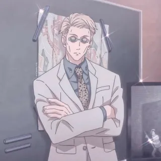 ✨ bed79561 Kento Nanami Jujutsu Kaisen 动漫, 咒术回战, 七海建人, 角色, 漫画, 眼镜 whatsapp sticker