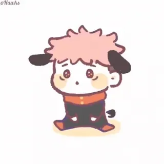 🥺 d800b179 @Hawks chibi, cartoon, drawing, cute telegram sticker