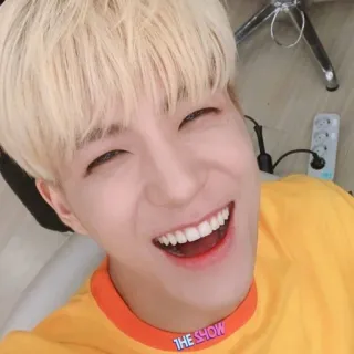 🤟 27550e8e The Show THE SHOW kpop, person, smile, happy, entertainment, tv show whatsapp sticker