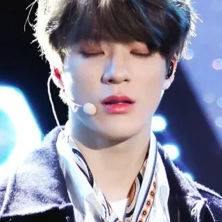 🤟 a2a79b8d man, singer, performer, eyes closed, portrait, kpop, artist whatsapp sticker